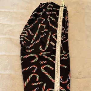SweetLegs Leggings Christmas Candy Cane Print